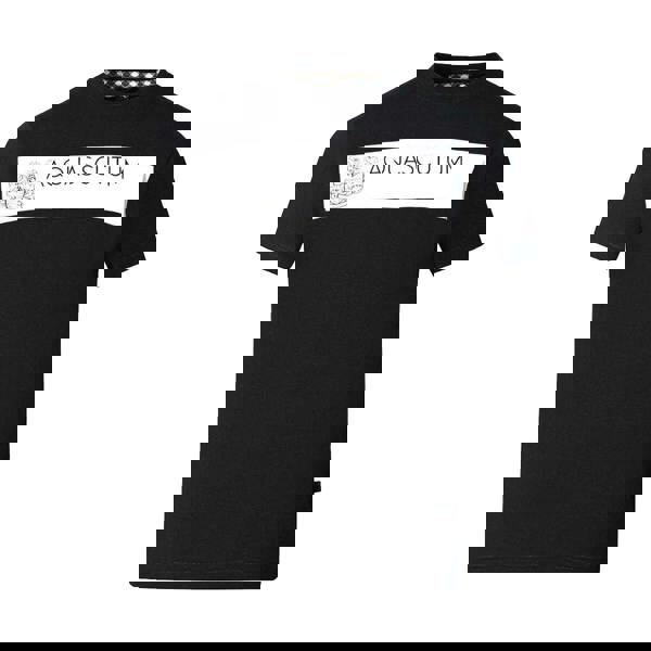 Aquascutum Mens Block Logo T-Shirt - Black