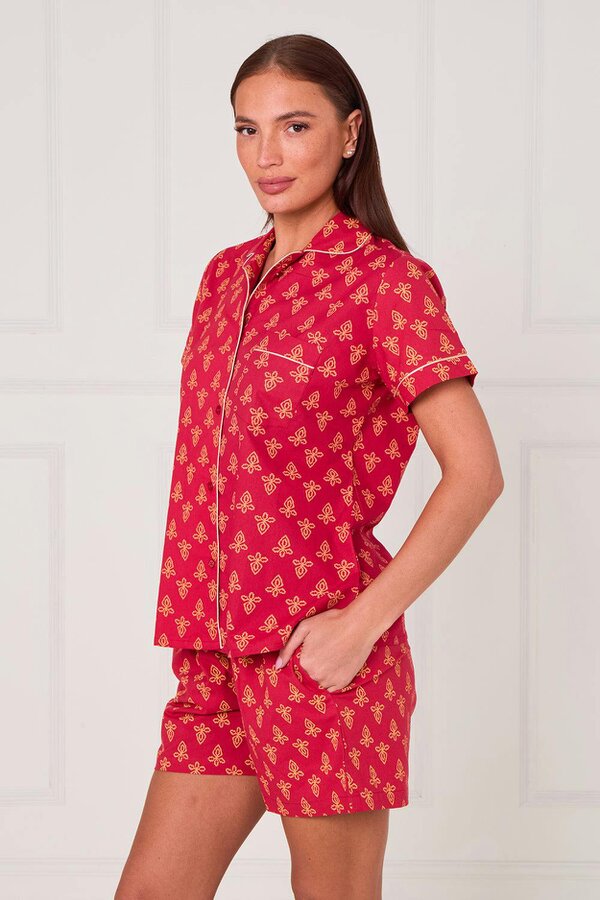 Cotton Printed PJ Set With Shorts — Comfortable, Stylish & Breathable