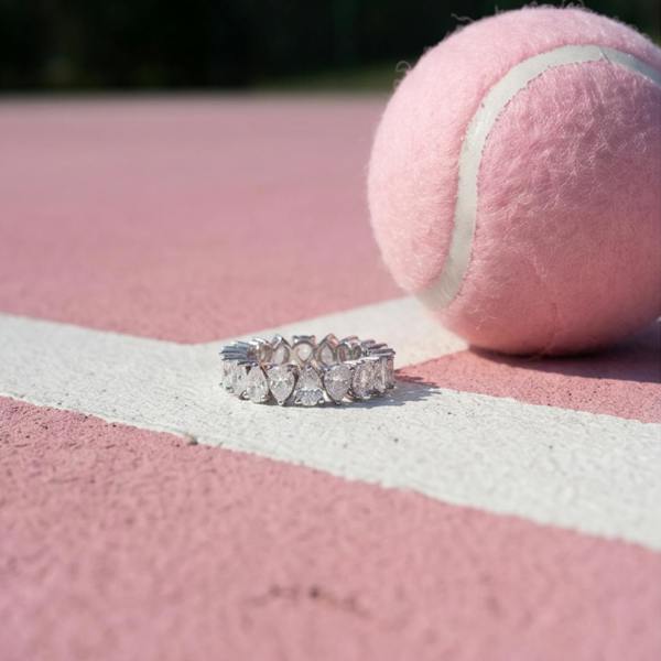 Say It With Pear Ring - Silver