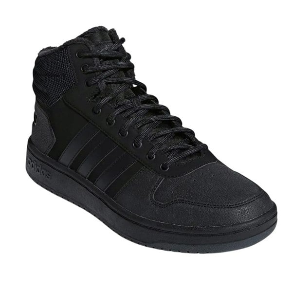 Adidas Mens Hoops 2.0 Mid Cut Trainers - Black