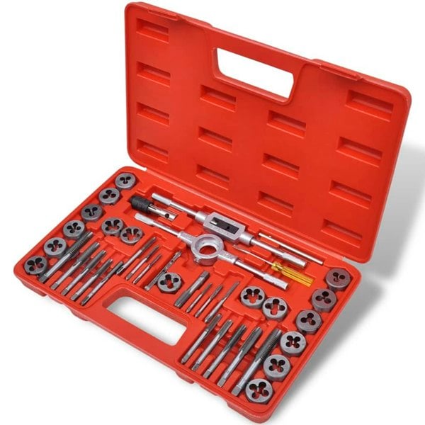 Berkfield 40 pcs Tap and Die Set