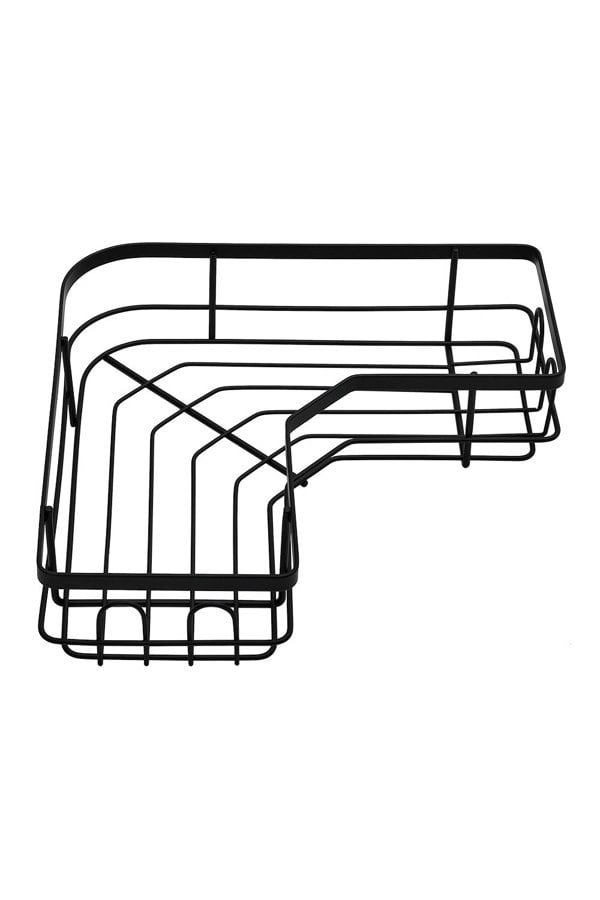 Living and Home 3Pcs Corner Shower Caddy Set with Wall Stickers