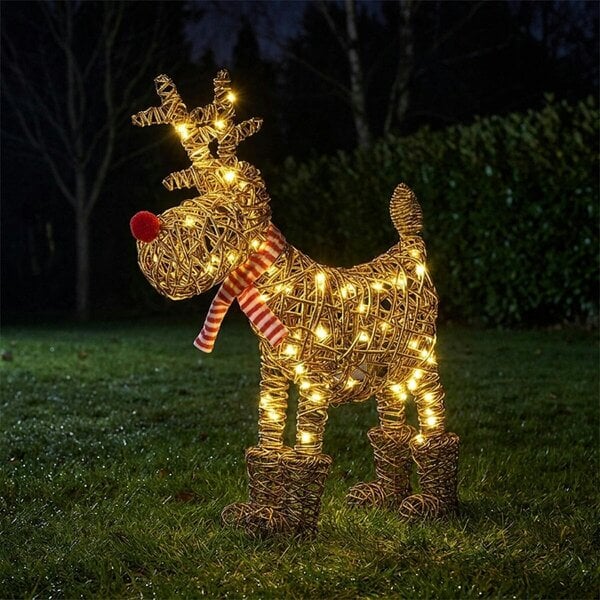 Garden Greatness Light Up Reindeer Festive Boots Decoration