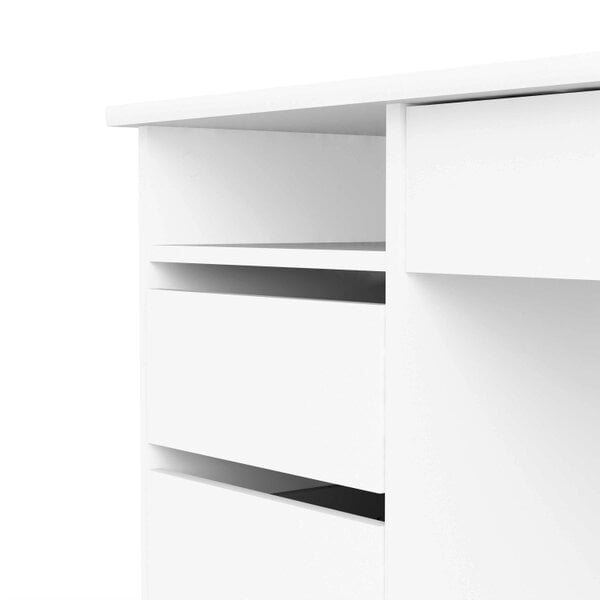 Wyld Haus Billabong White Wooden 4 Drawer Desk