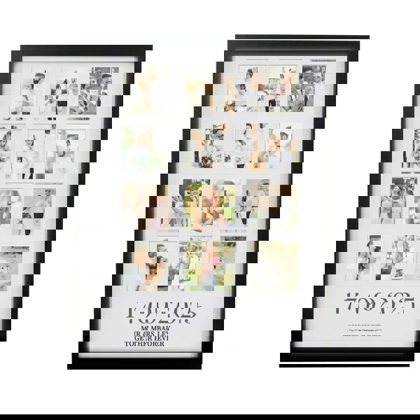 Personalised Memento Company Personalised Special Date Black Multi Photo Frame