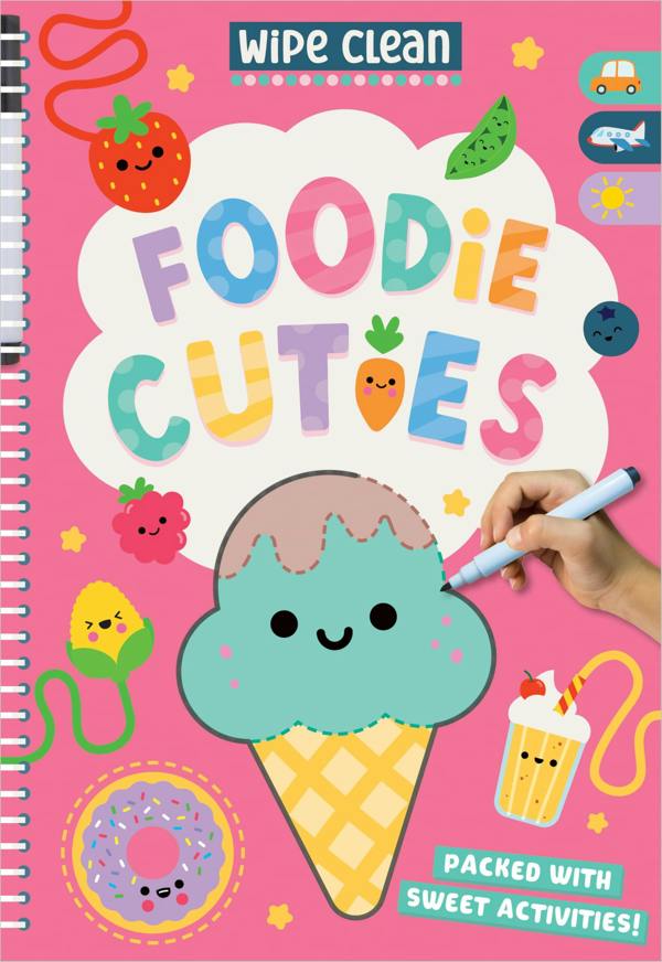 Wipe Clean: Foodie Cuties - Screen-free Travel Activities for children