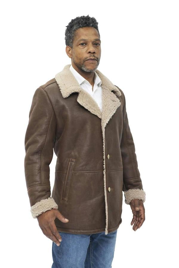 Infinity Leather Mens Classic Sheepskin Leather Jacket-Brisbane