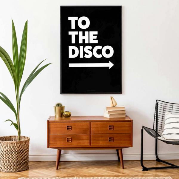 To The Disco Typography Poster - alternative angle