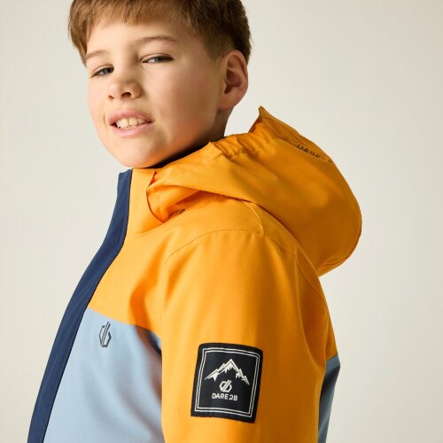 Dare 2B Kids Send It II Ski Jacket - Electric Orange/Navy