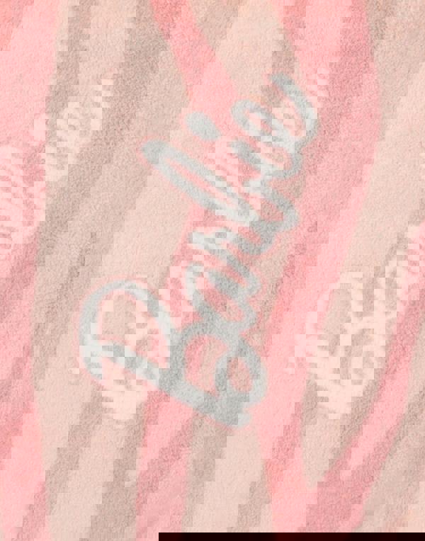 Barbie Womens Pink Hooded Bathrobe