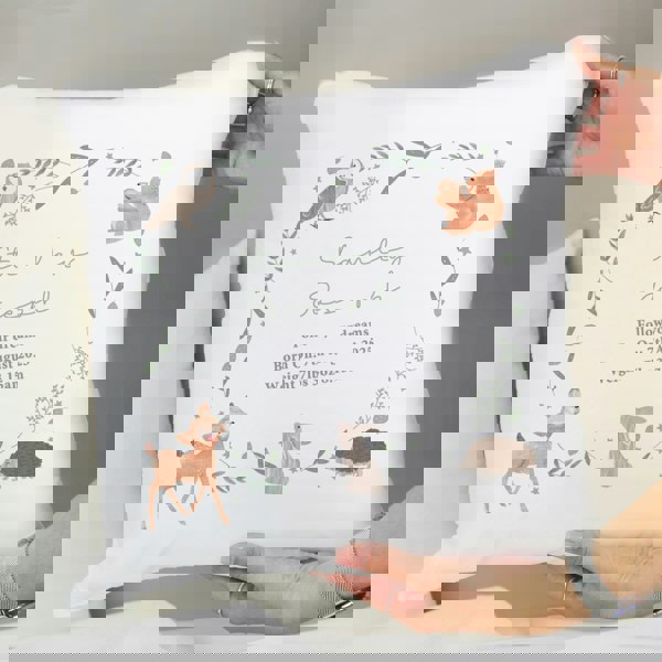 Personalised Memento Company Personalised Woodland Animals Cushion