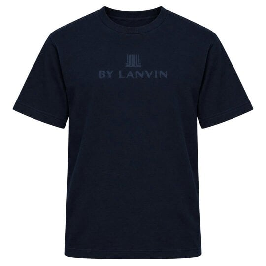 By Lanvin Central Logo Navy Blue T-Shirt