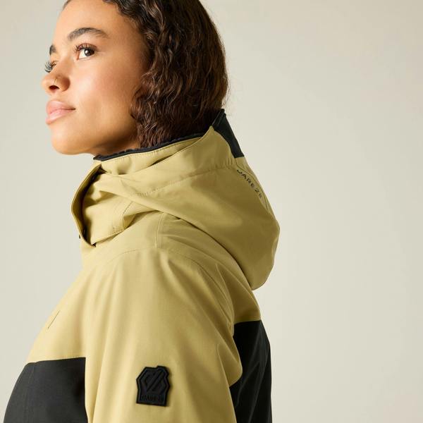 Dare 2B Womens/Ladies Flurry III Ski Jacket - Desert Beige/Black - 