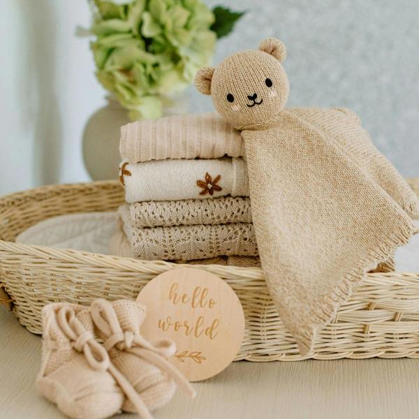 cuddle+kind - Lovey Collection - Baby Bear - Honey