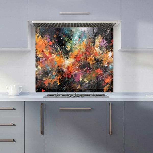 Warren Reed - Designer A Vibrant Abstract Painting Kitchen Splashback