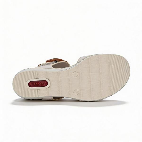Rieker Rieker ROSE Womens Wedge Sandals Multi