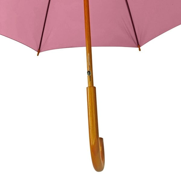 Jollybrolly Wood Stick Walking Umbrella - Coral Pink