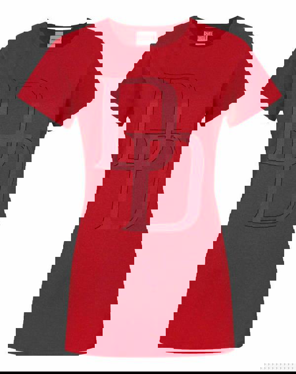 Marvel Womens Red Daredevil Short Sleeved T-Shirt