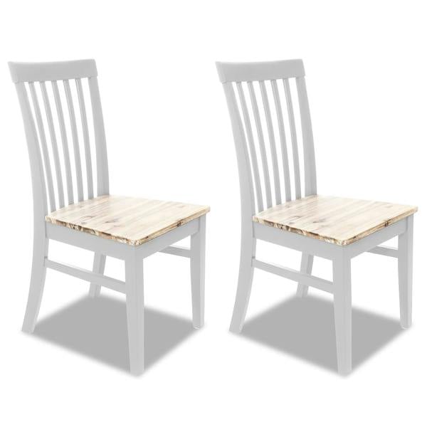 Statement Furniture Florence Highback Wooden Seat Dining Chairs Set of 2