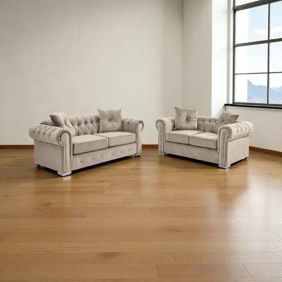 Snug Furniture Roma Chesterfield 3+2 Sofa Set
