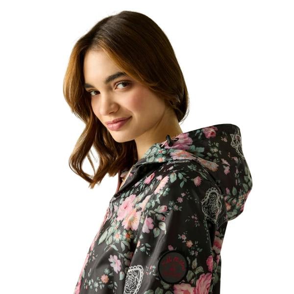 Regatta Womens/Ladies Cath Kidston Hackney Rose Waterproof Shell Jacket - Black - 