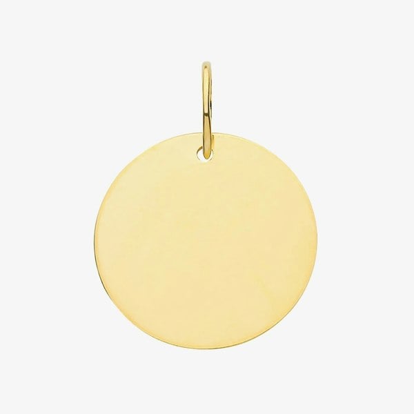 T. H. Baker 9ct Yellow Gold Medium Round Disc Loose Pendant PN1198