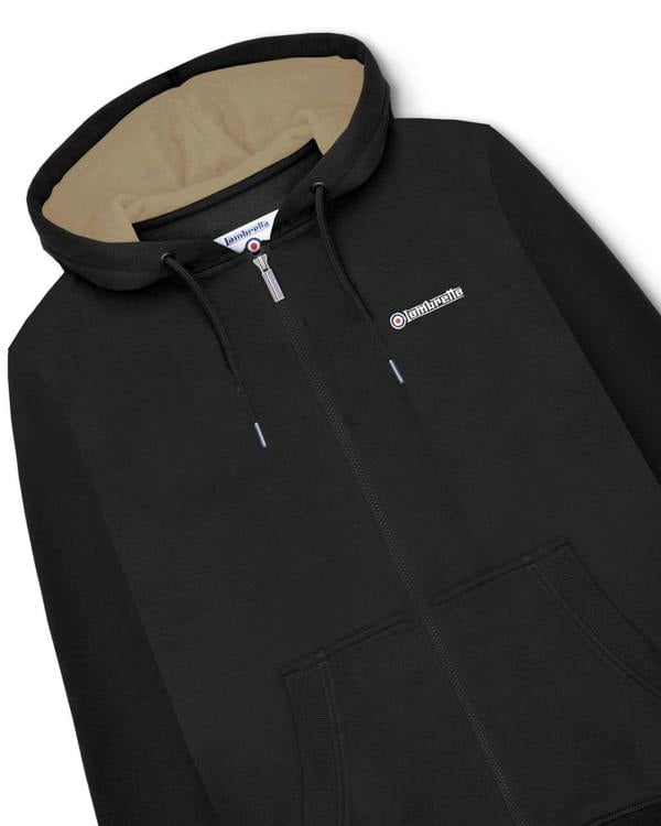 Lambretta Mens Original Full Zip Classic Target Hooded Hoodie