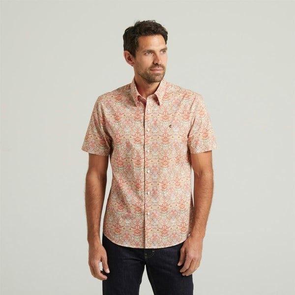 Gabicci G54W11 Mens Short Sleeve Printed  Shirt Gabicci Classic - PEACH