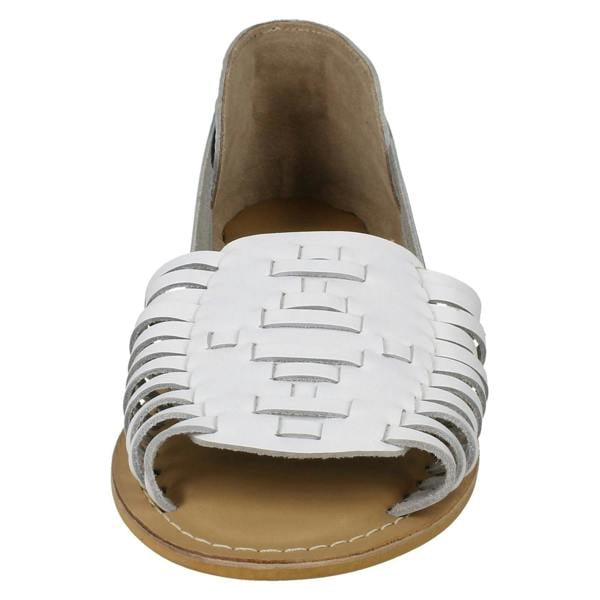 Leather Collection Ladies Leather Collection Flat Weave Sandals F00145