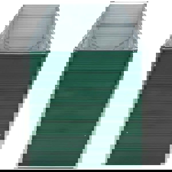 Berkfield Garden Raised Bed Galvanised Steel 240x80x77 cm Green