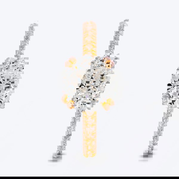 Starbright Rose Cushion-Cut Cubic Zirconia Shouldered Ring R6219 3A RGP