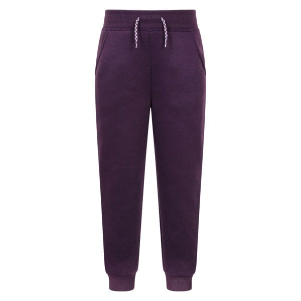 Mountain Warehouse Kids Alpine Faux Fur Lined Jogging Bottoms - Purple
