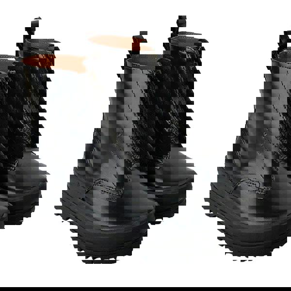 Superga Womens/Ladies 3342 Alpina Box Calf Leather Zip Ankle Boots - Total Black - 