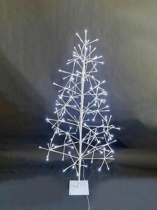 3ft to 6ft White Pre-Lit Artificial Twig Christmas Trees with Cool White LEDs image 7