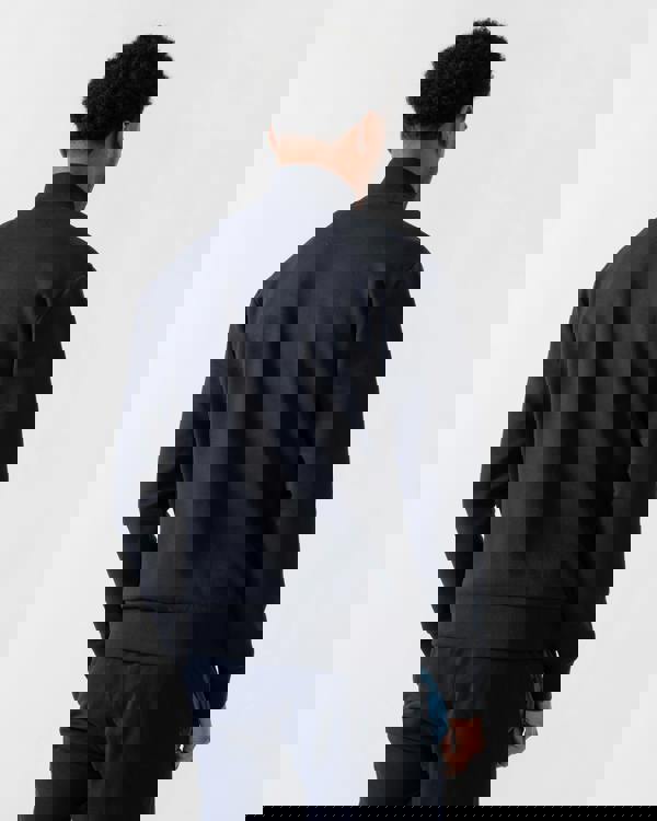 BOSS Green Skaz Mens Full Zip Funnel Neck Sweatshirt - Dark Blue 402