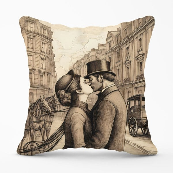 Warren Reed Sharing A Kiss Cushions