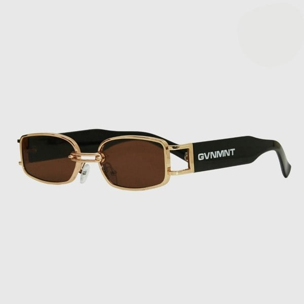 GVNMNT Clothing Co Notorious Sunglasses - Black / Rose Gold