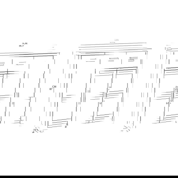 Furniture To Go Bohol Sideboard in Riviera Oak/White