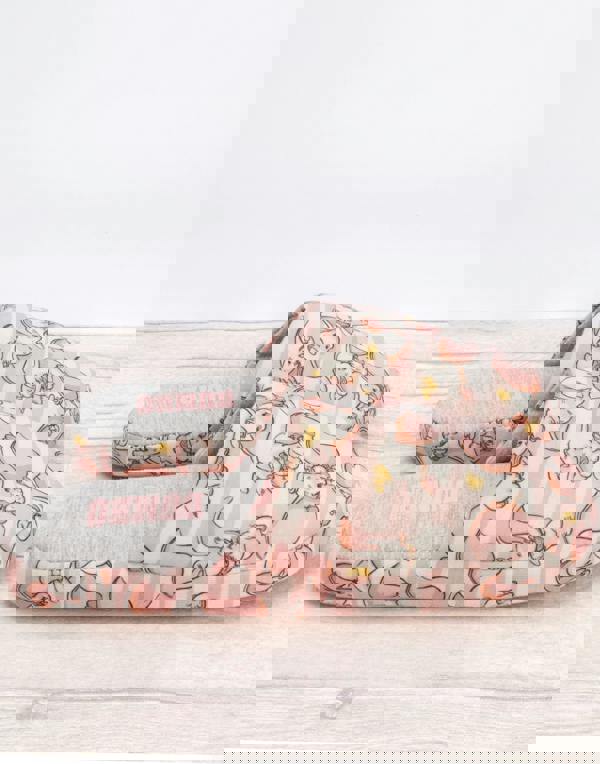 Disney Womens Pink Dumbo Mule Slippers