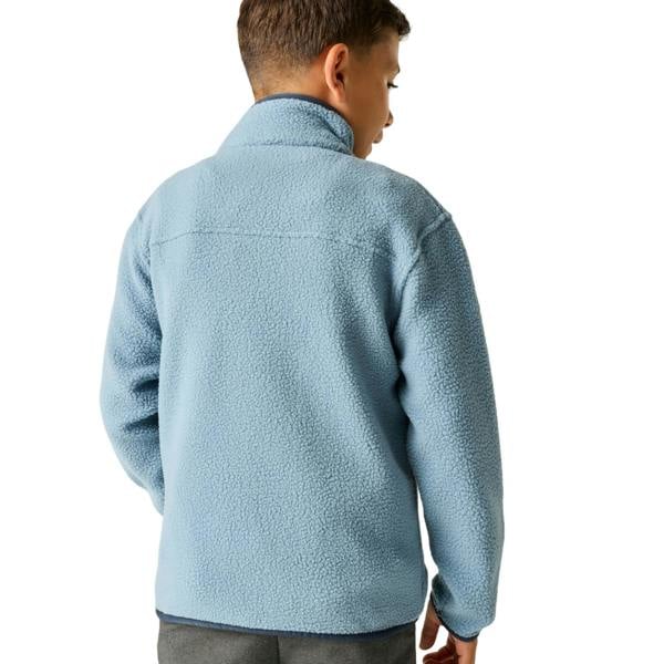 Regatta Childrens/Kids Frankie Colour Block Fleece Jacket - Dusky Blue/Navy - 