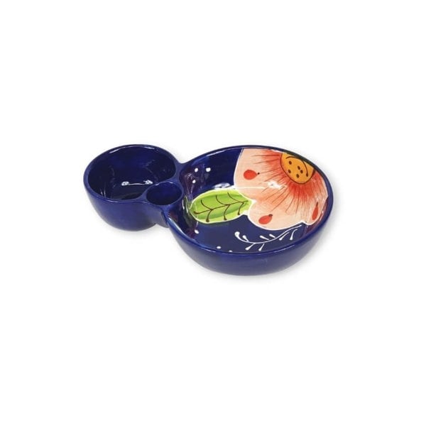 Verano-Ceramics-Classic-Spanish-Oive-Dish-Pink-Flower