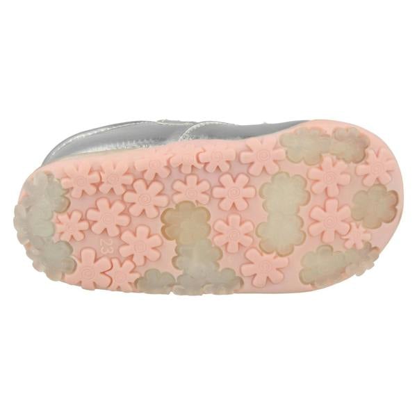 Cutie Girls Cutie T-Bar Flats With Floral Embroidery Detail