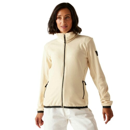 Regatta Womens Bayhill Zipped Fleece Jacket - Light Vanilla - 8 UK - Light Vanilla - 90% Polyester/10% Elastane