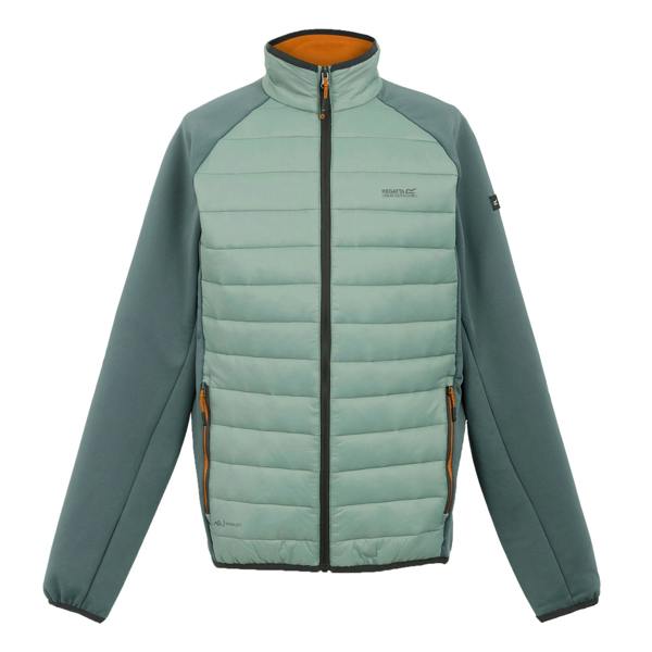Regatta Mens Clumber IV Full Zip Hybrid Jacket - Glacier/Stormy Weather - 