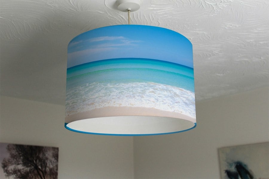 Benjamin Tate Design Nature landscape view of beautiful tropical beach and sea in sunny day (Ceiling & Lamp Shade)