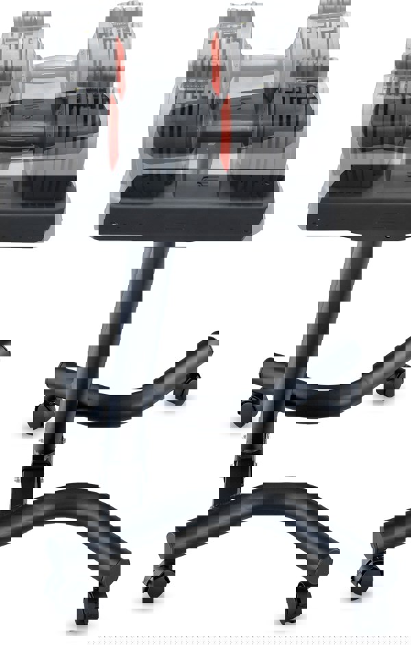 Strongology Durable Steel Adjustable Dumbbell Universal Floor Stand, Space Saver Adjustable Weights Rack