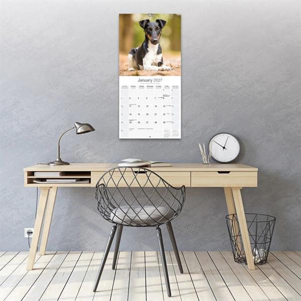 Fox Terrier Calendar 2027, Wall Calendars, Month To View, Dogs, Gift