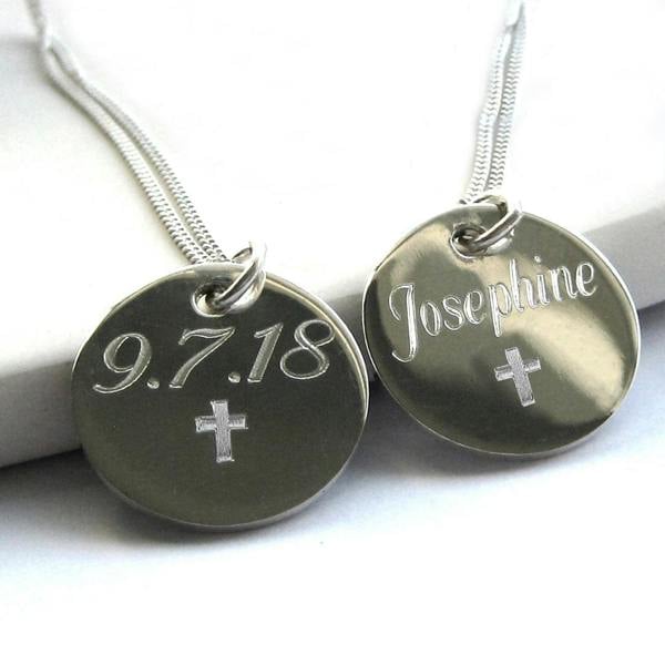 Aye Do Gifts Personalised Cross Engraved Necklace