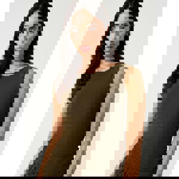 Pink Vanilla Crew Neck Tiered Mini Dress With Shorts