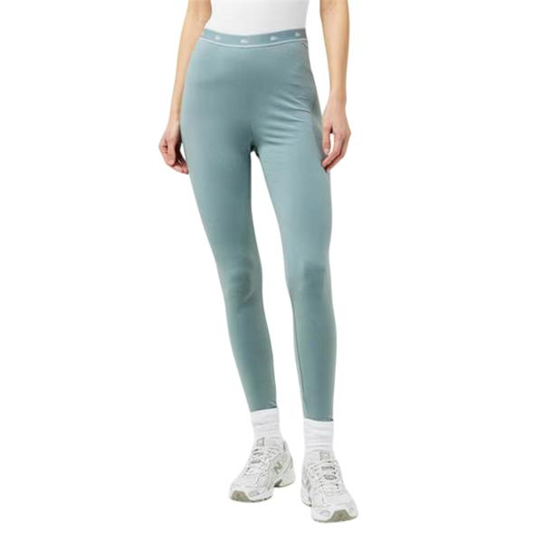 Lacoste Womens/Ladies Elasticated Crocodile Print Slim Leggings - Alloy - 